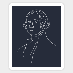 George Washington Line Art V.2 Magnet